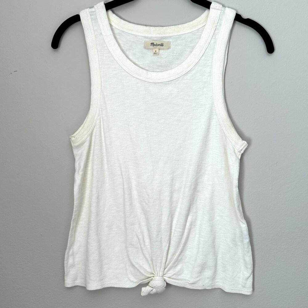 Ivory Madewell Knot Tank